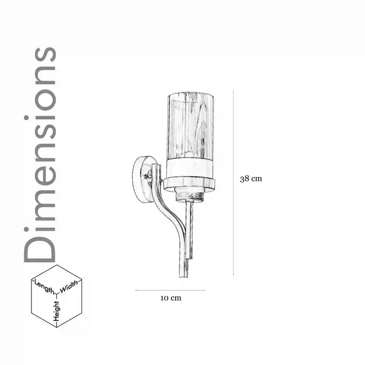 MARCO Matte Black and Brass Wall Light