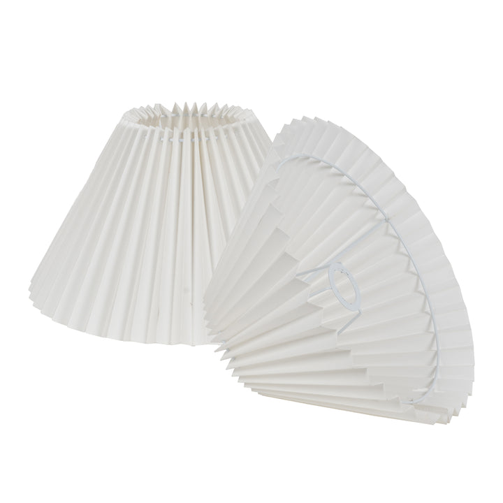 SPICO Off-White Cotton Machine Pleated Lampshade – 40 cm