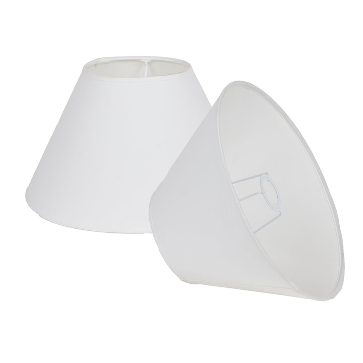 Off-White Cotton Empire Lamp Shade – 35 cm