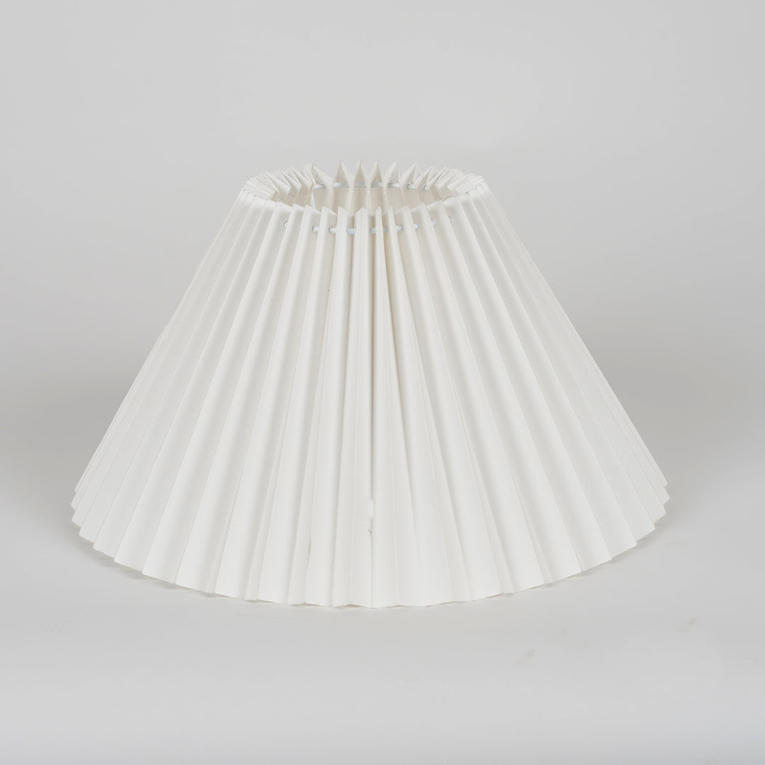SPICO Off-White Cotton Machine Pleated Lampshade – 40 cm