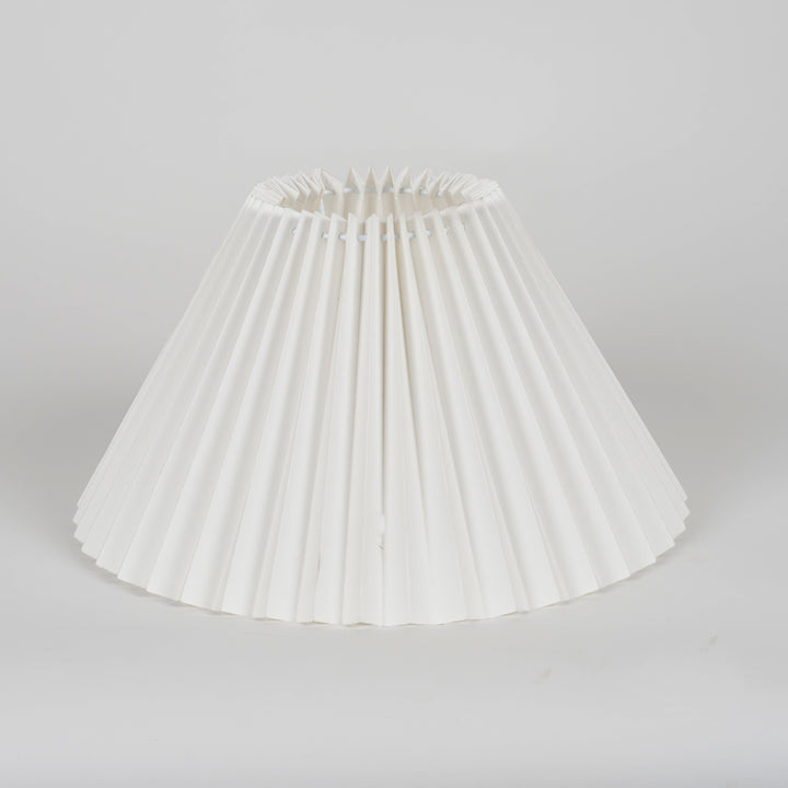 SPICO Off-White Cotton Machine Pleated Lampshade – 40 cm