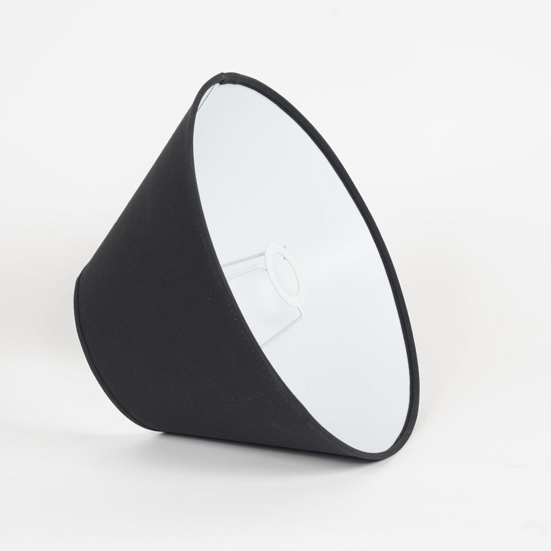 Black Cotton Empire Lamp Shade – 35 cm