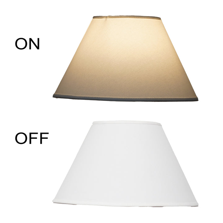 Off-White Cotton Empire Lamp Shade – 35 cm