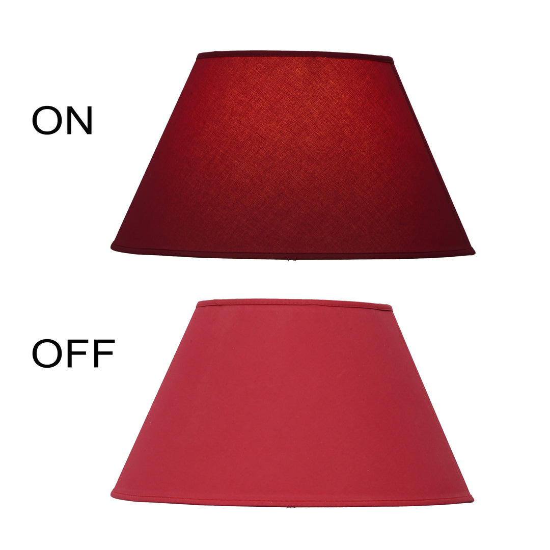 Maroon Cotton Empire Lamp Shade – 35 cm