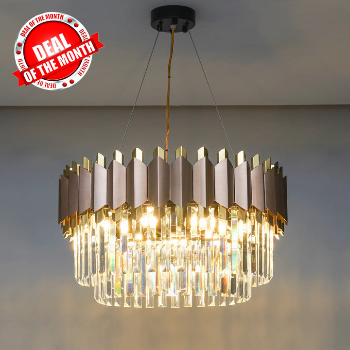 Sanleen 9 Light Crystal Chandelier