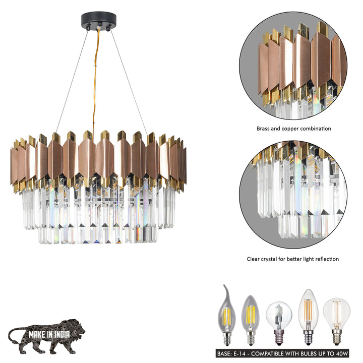 Sanleen 9 Light Crystal Chandelier