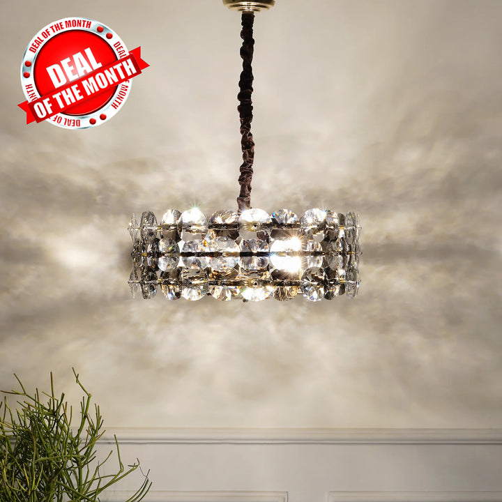 Palazzo 12 Light Modern & Contemporary Crystal Chandelier