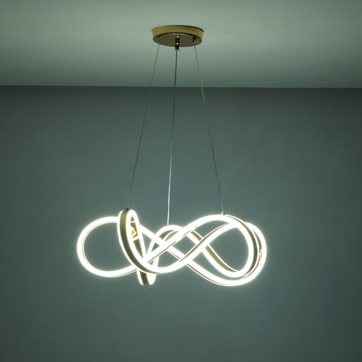 Gioconda Rose Gold 3 Colour LED Chandelier Ceiling Light