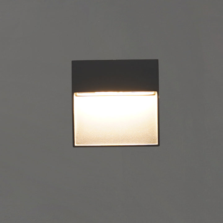 Clover Integrated Warm White LED Outdoor Foot Light in Black Finish