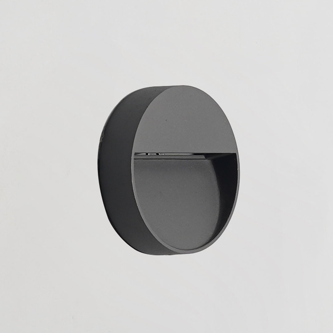 Nilsa Round Surface LED Outdoor Foot Light In Black Finish