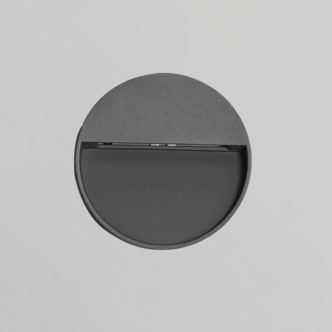 Nilsa Round Surface LED Outdoor Foot Light In Black Finish