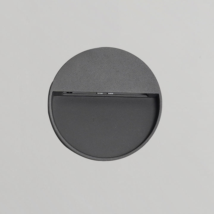 Nilsa Round Surface LED Outdoor Foot Light In Black Finish