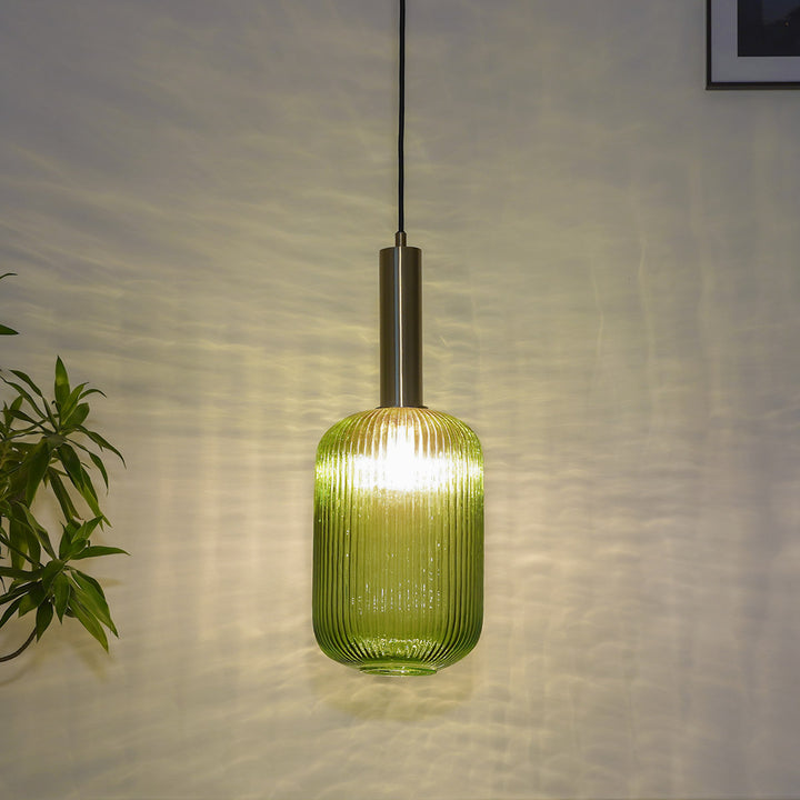 MALOTO Amber Luster and Brass Hanging Light