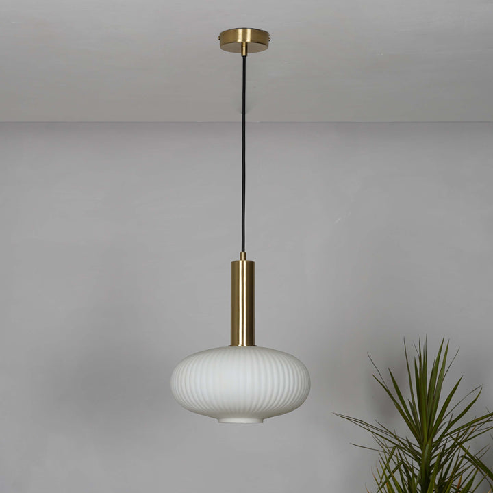 MALOTO Amber Luster and Brass Hanging Light