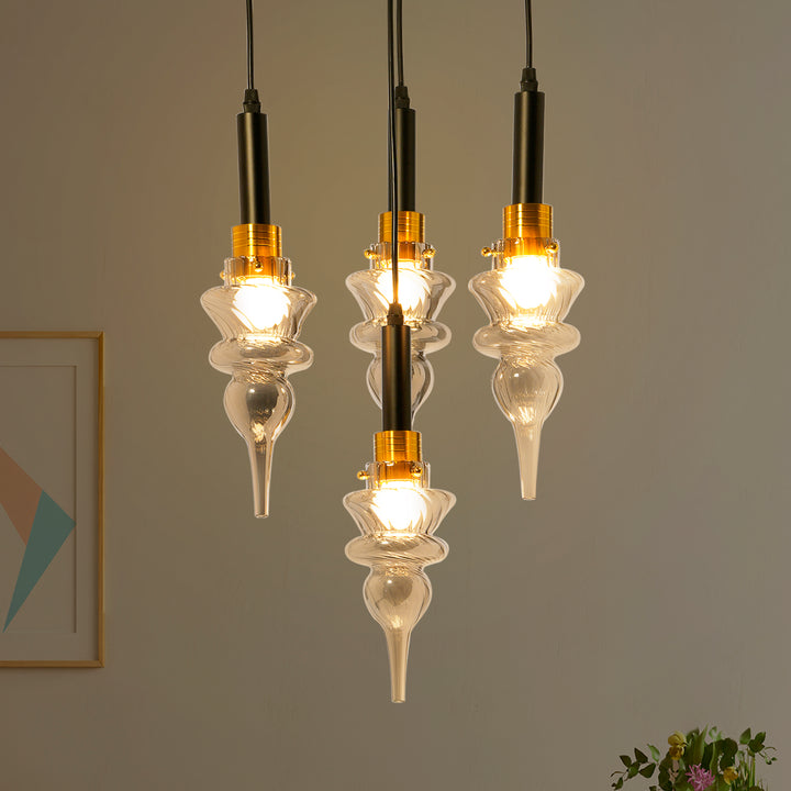 MONTEFINO ROUNG Smoke Glass Hanging Light