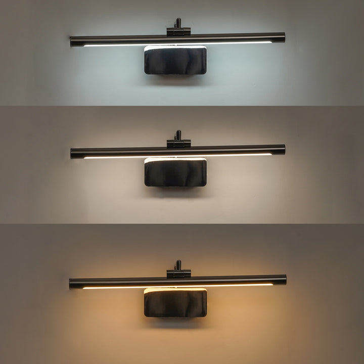 Slimline 3 Colour LED Adjustable Swivel Picture Light in Pearl Black Finish