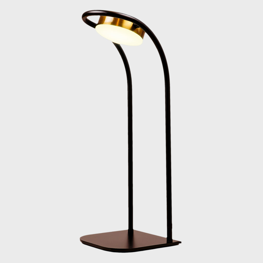 DRAX Black Finish Metal Table Study Lamp