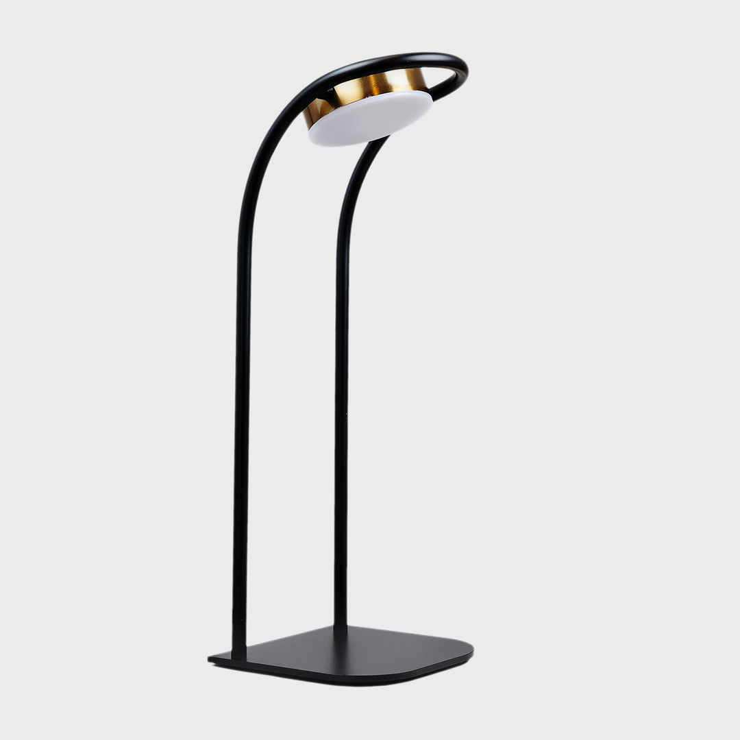 DRAX Black Finish Metal Table Study Lamp