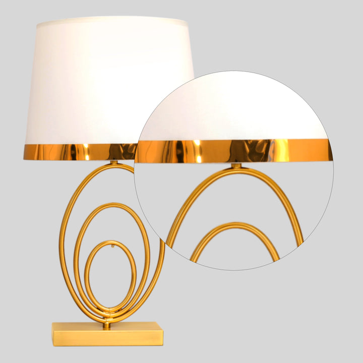 FENERTY Ultra Luxe Glam Table Lamp With Shade