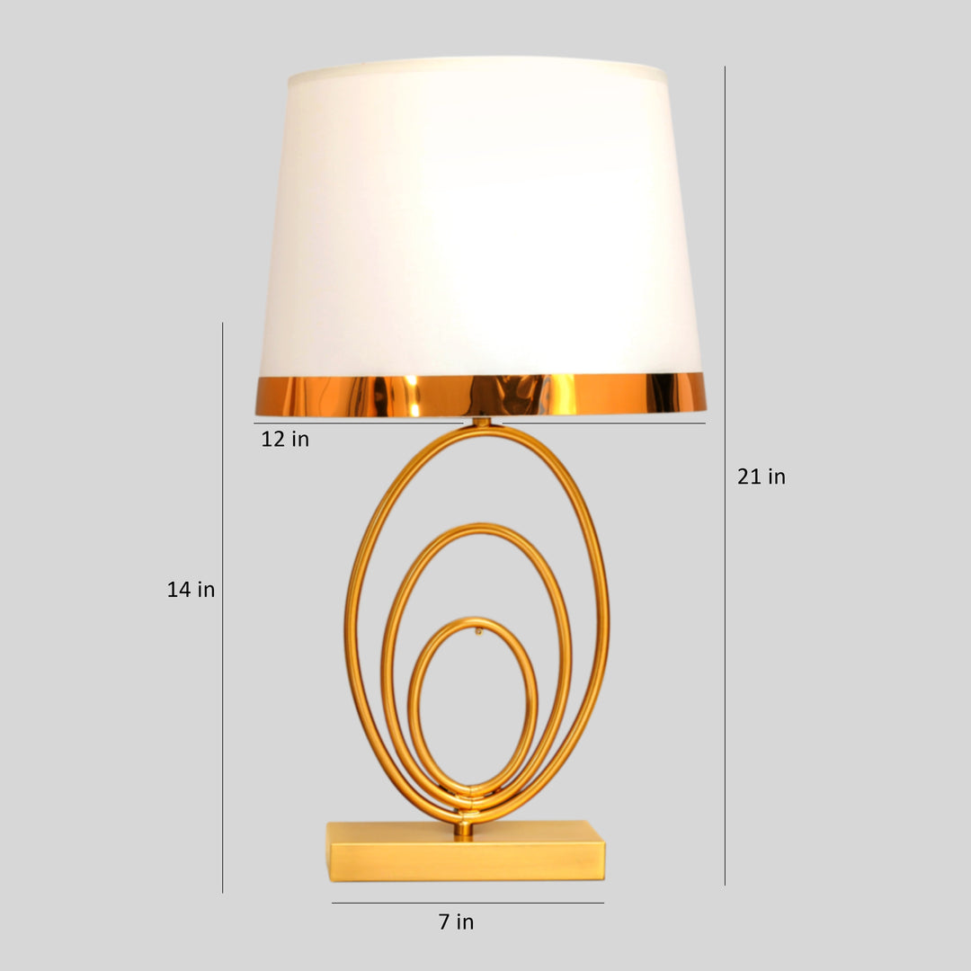 FENERTY Ultra Luxe Glam Table Lamp With Shade