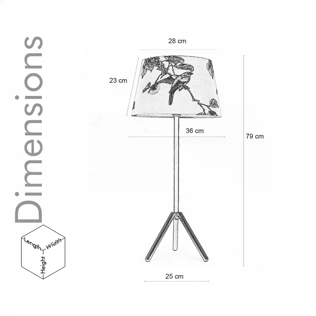 Mizuko Matte Black and Copper Table Lamp With White Cotton Shade