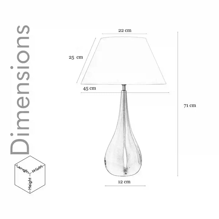 Ignatio Metal Table Lamp With Printed Cotton Shade