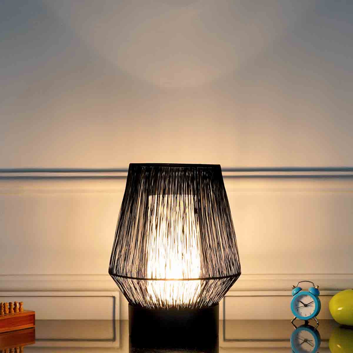 REDA Single Light Table Lamp In Black Finish – KAPOOR-E-ILLUMINATIONS ...