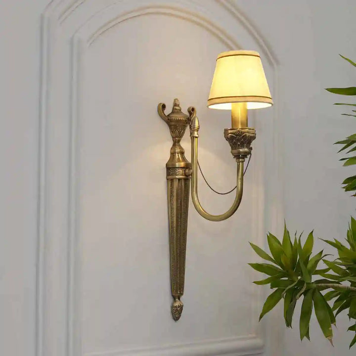 Ortona Single Arm Brass Wall Light