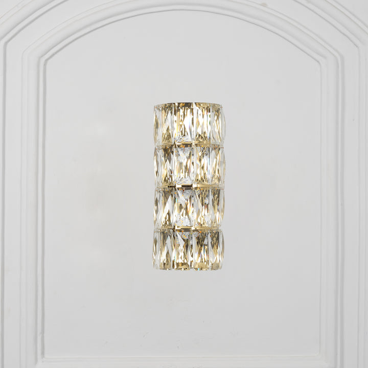 GIRONA Modern Crystal and Metal Wall Light