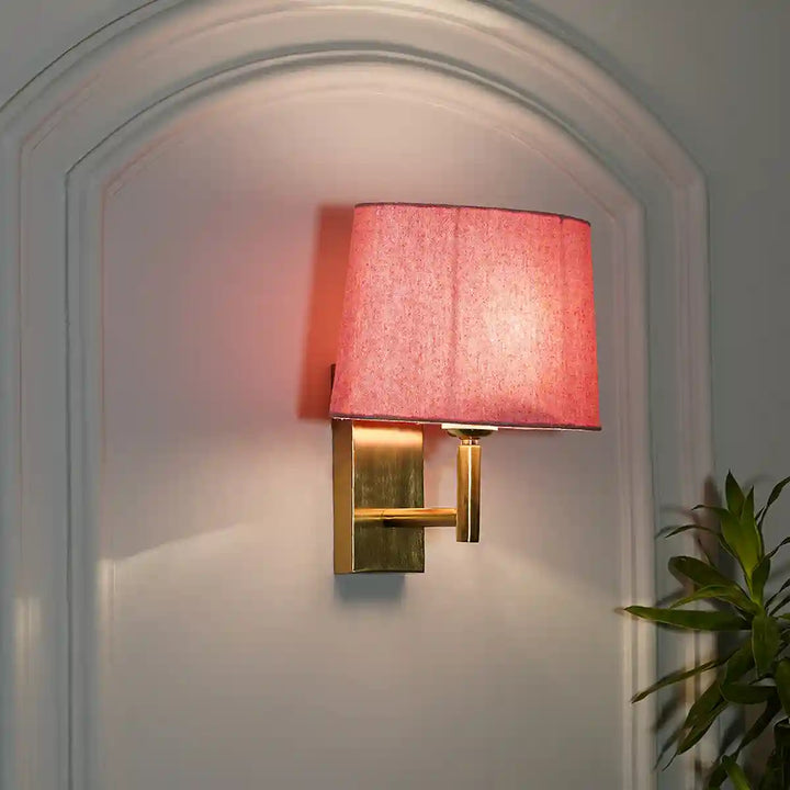 Ortona Shine Brass Finish Metal Wall Light