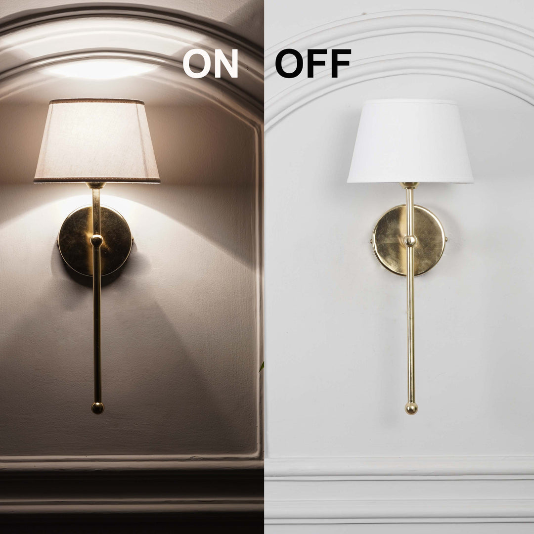 WOODY Metal Shine Brass Finish Wall Light