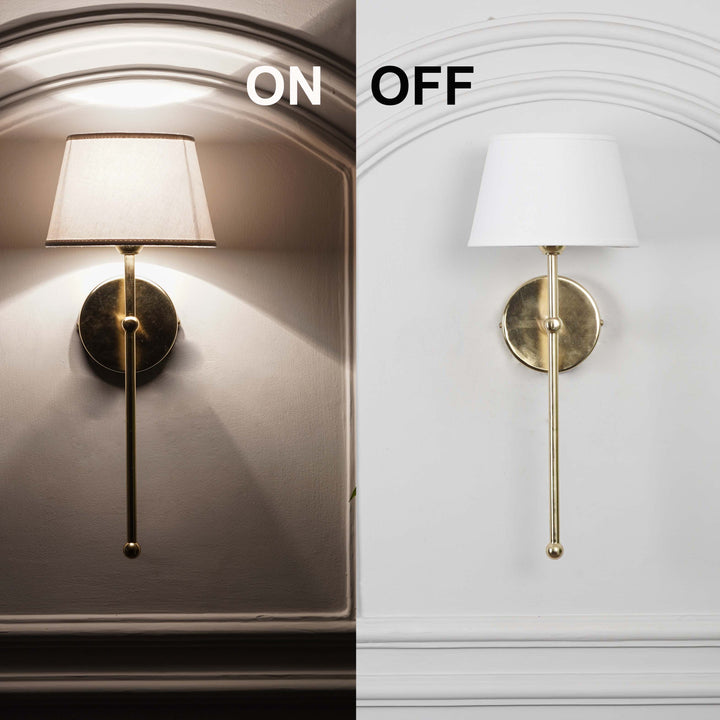 WOODY Metal Shine Brass Finish Wall Light