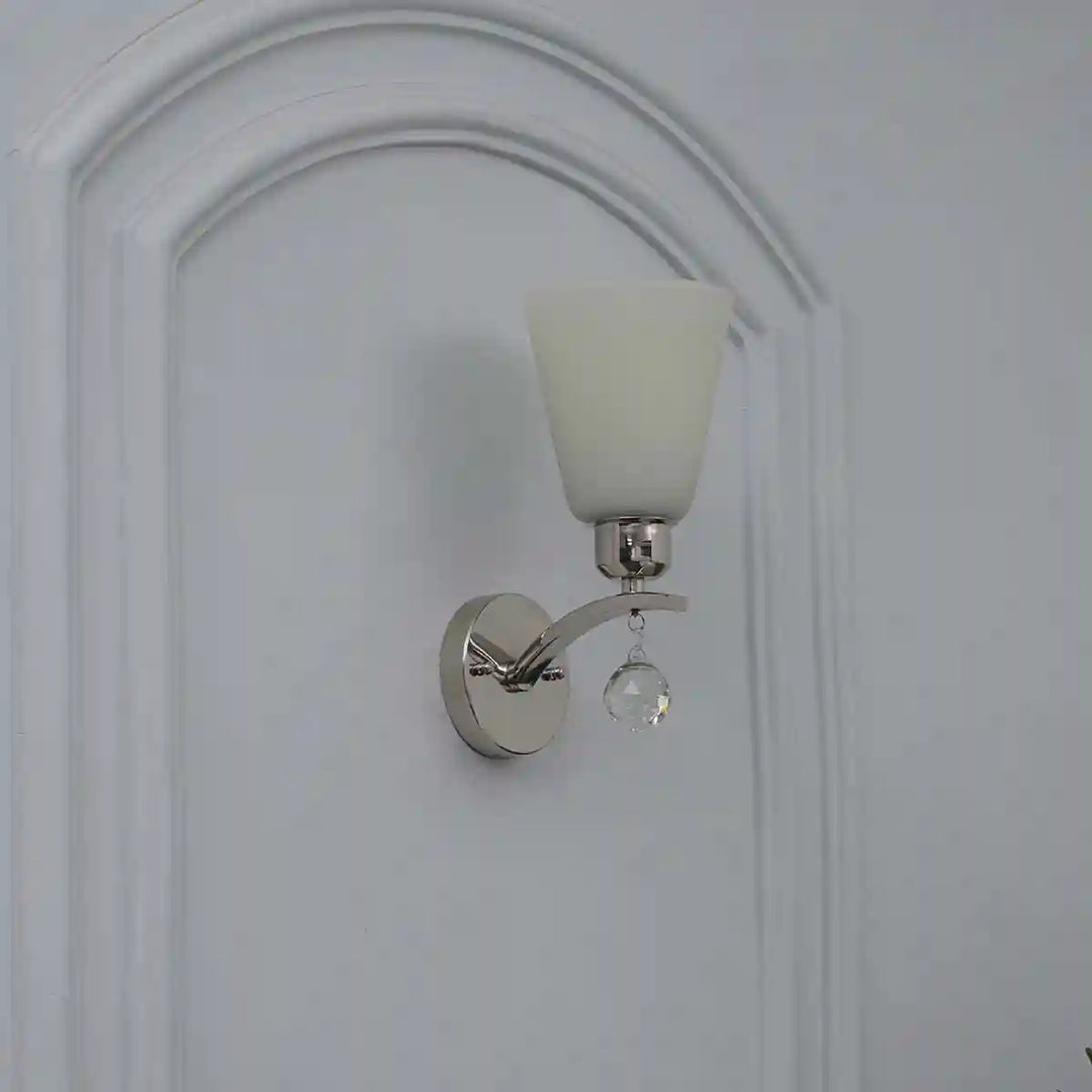 Maracas Glass and Metal Wall Light
