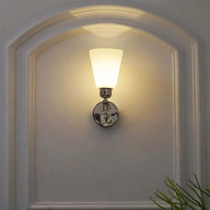 Maracas Glass and Metal Wall Light