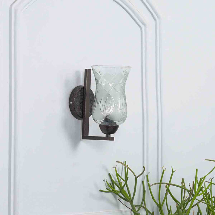 Mysen Glass And Metal Wall Light
