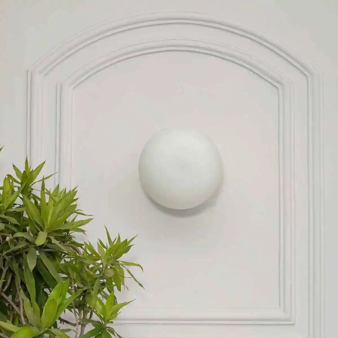 Hollis Shine Brass & Frosted White Wall Light