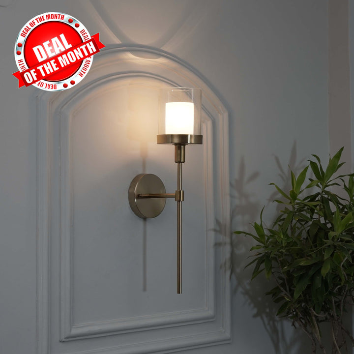 Cairo Shine Brass Metal Finish Wall Light