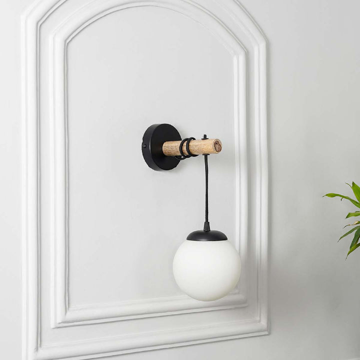 Timber Shine Brass Metal Finish Wall Light