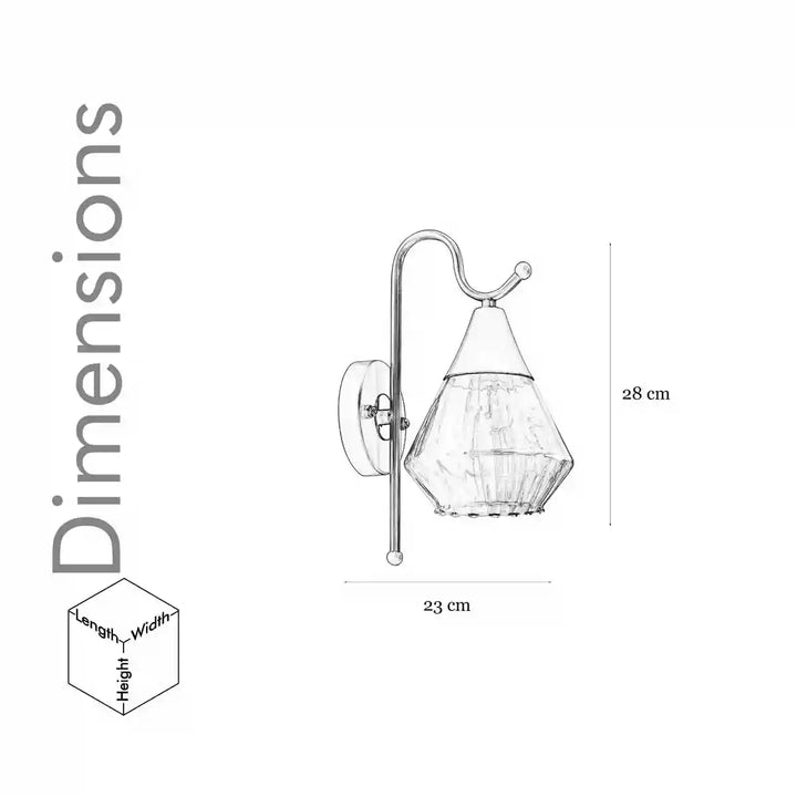 Deyle Fusion Brown and Brass Finish Wall Light