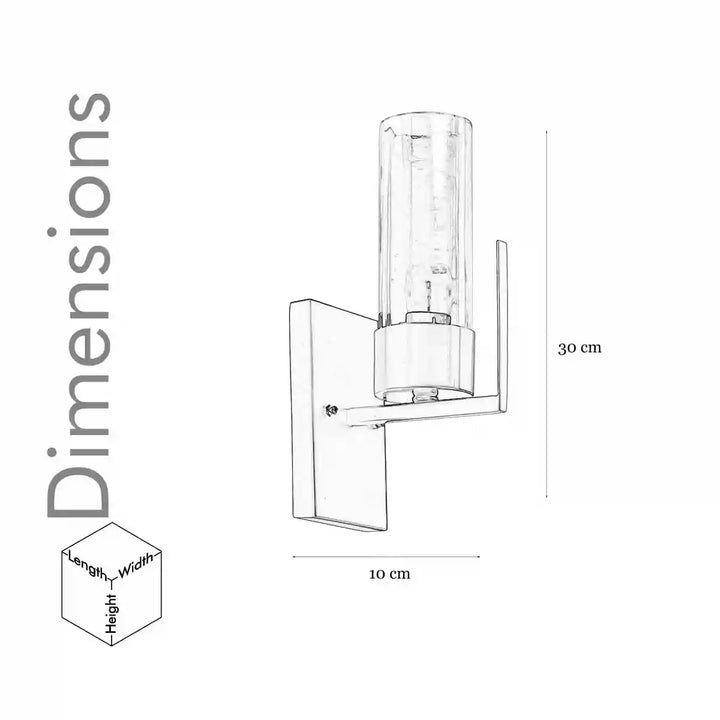 Grove Amber Glass and Aqtique Brass Finish Wall Light