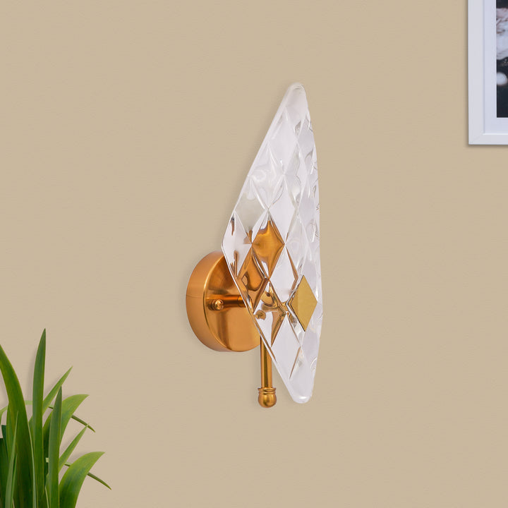 Midhope Metal and Glass Wall Light