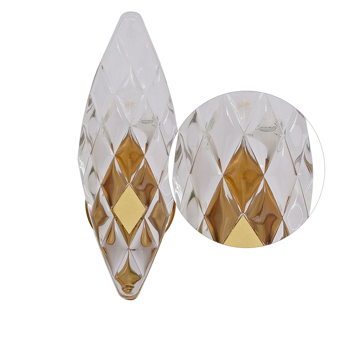 Midhope Metal and Glass Wall Light