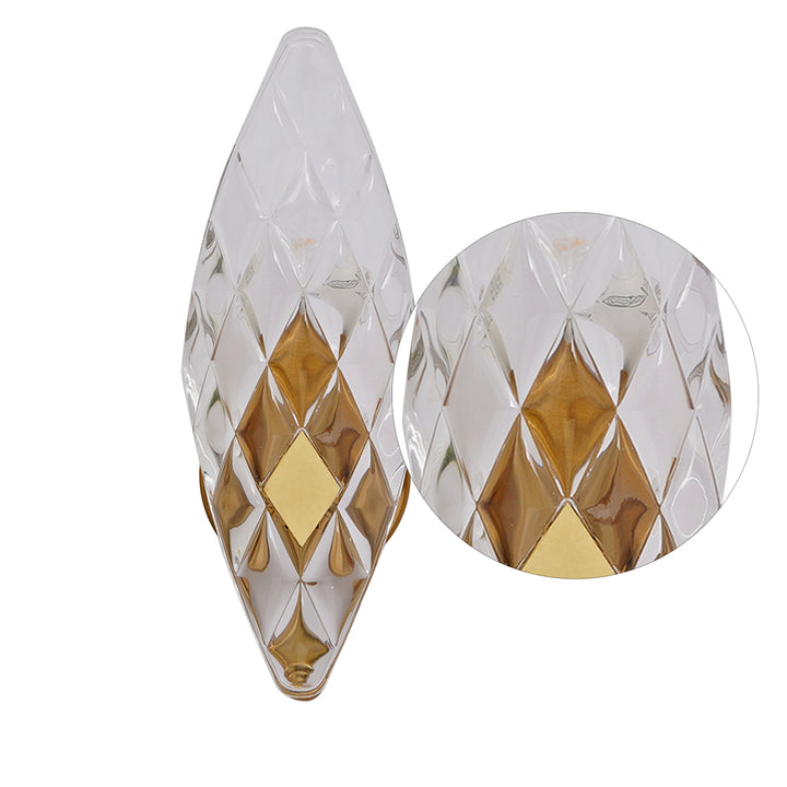 Midhope Metal and Glass Wall Light