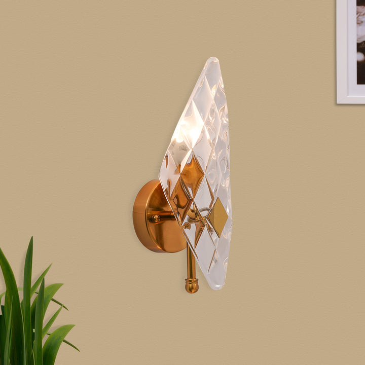 Midhope Metal and Glass Wall Light