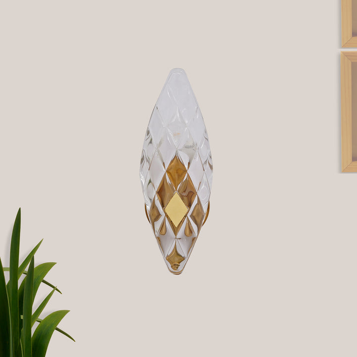 Midhope Metal and Glass Wall Light