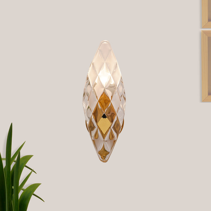 Midhope Metal and Glass Wall Light
