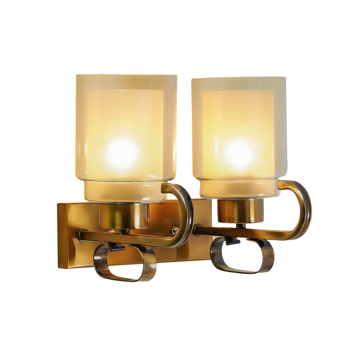 POPPY Dual Light Brass Metal Wall Light