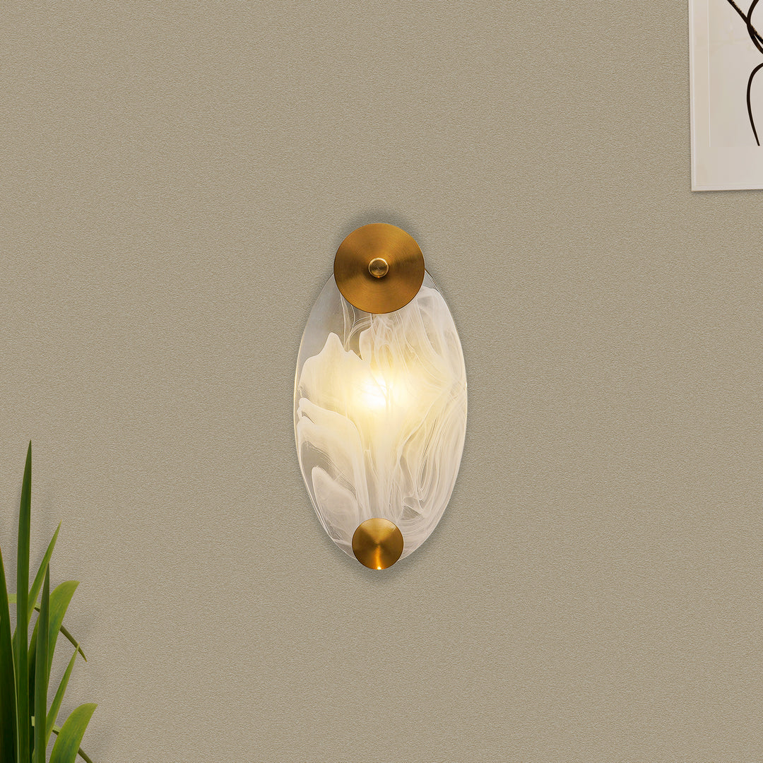 ELLISON White Marbal Wall Light