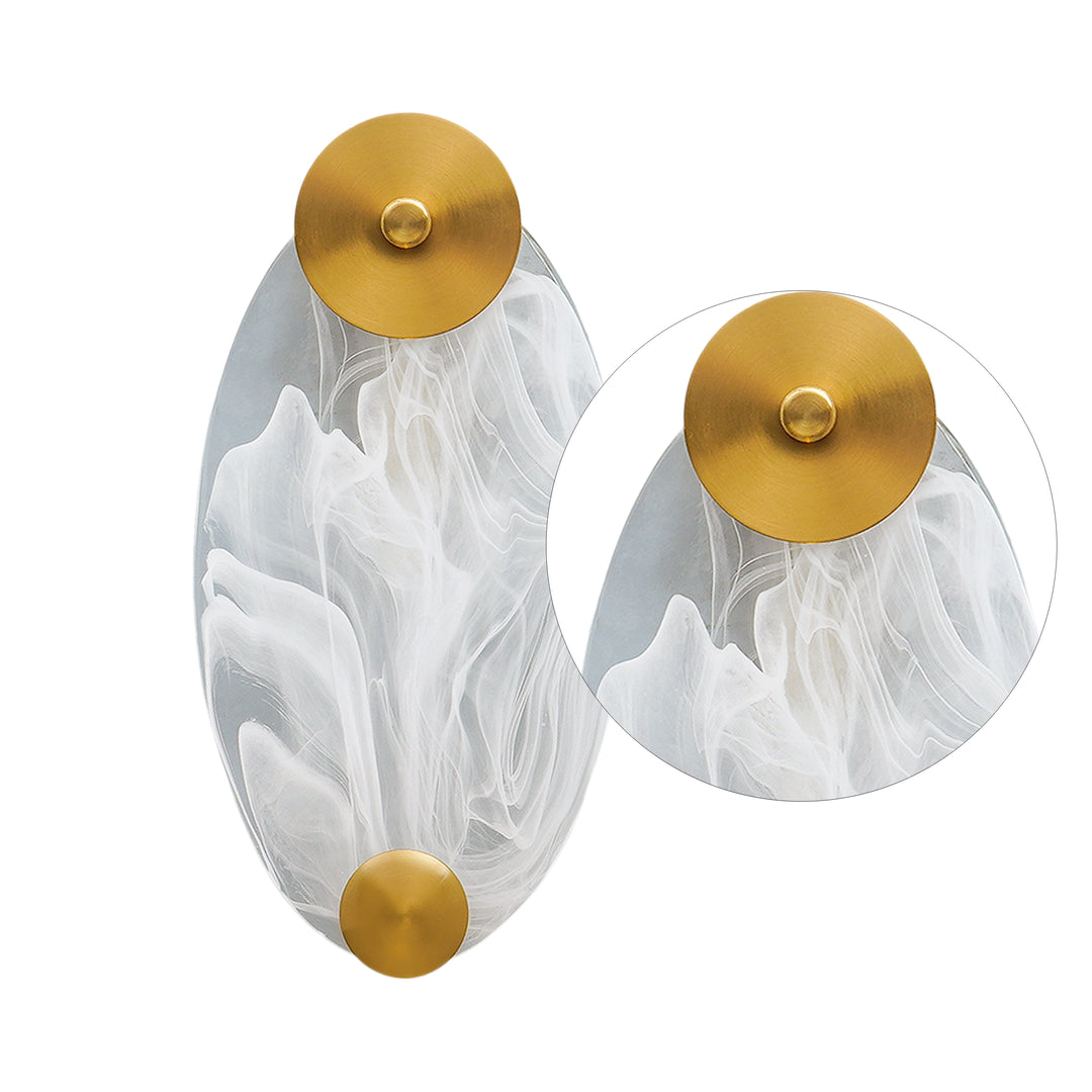 ELLISON White Marbal Wall Light