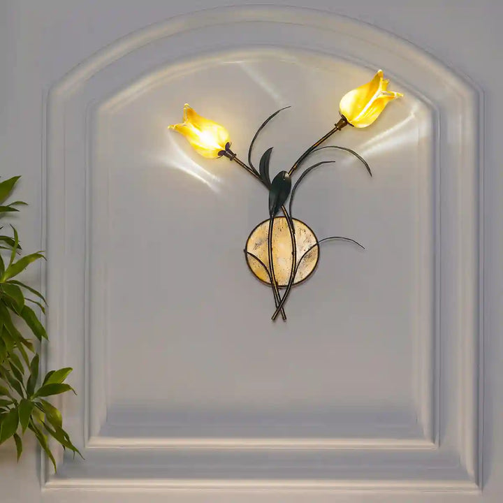 POSTA Tulips Glass and Metal Wall Light
